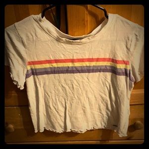 Hollister Shirt Rainbow Stripe